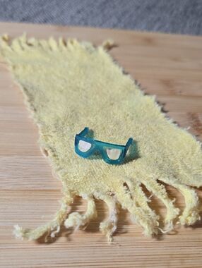 Barbie  Blue Sunglasses & Yellow Beach Towel